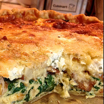 Bacon & Spinach Breakfast Quiche