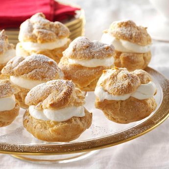 Elsie’s Homemade Eggnog Cream Puffs