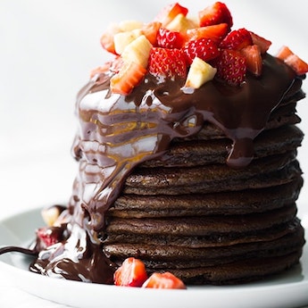 Elsie’s Spooky Hot Chocolate Pancakes